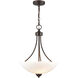Ivey Lake 2 Light 15 inch Rubbed Bronze Pendant Ceiling Light